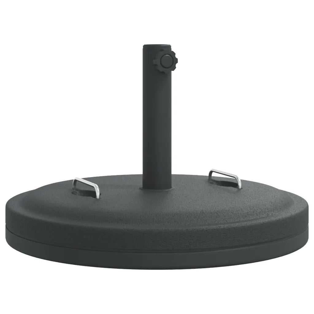 Base per ombrellone-Supporto per ombrellone con Manici per Pali ?38/48 mm 25 kg Rotonda
