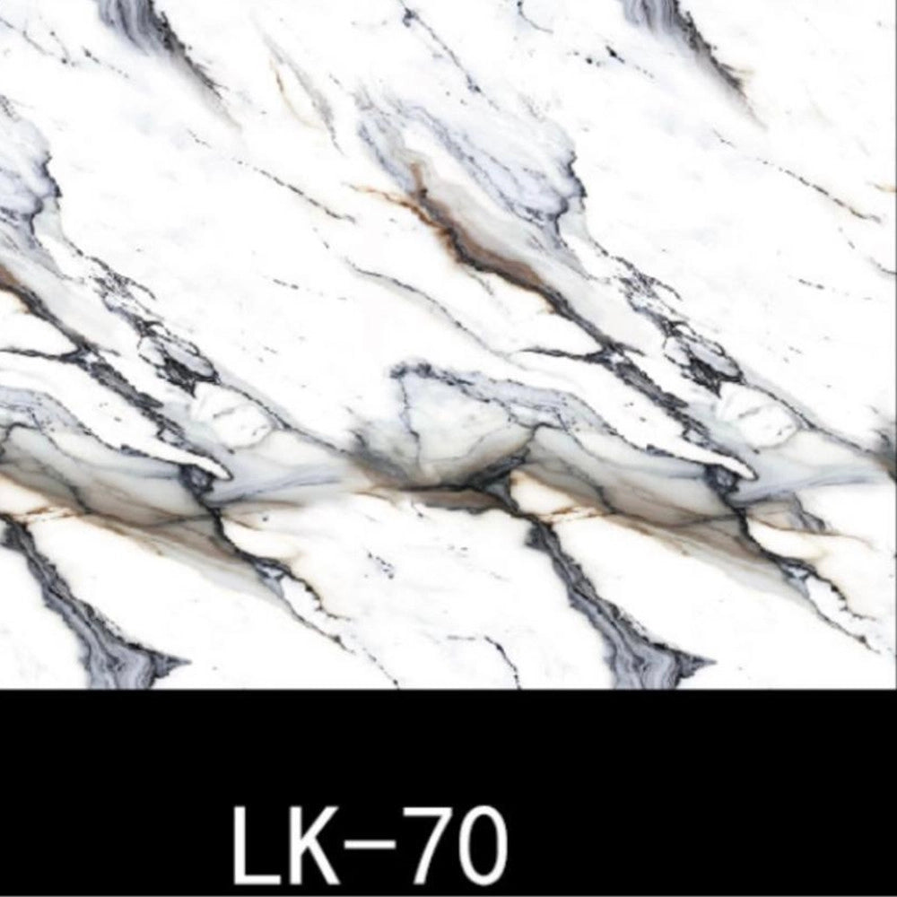Trade Shop - Pannello Adesivo Effetto Marmorizzato Venato Lucido 120x300 Cm Pareti Paraschizzi Stanza -