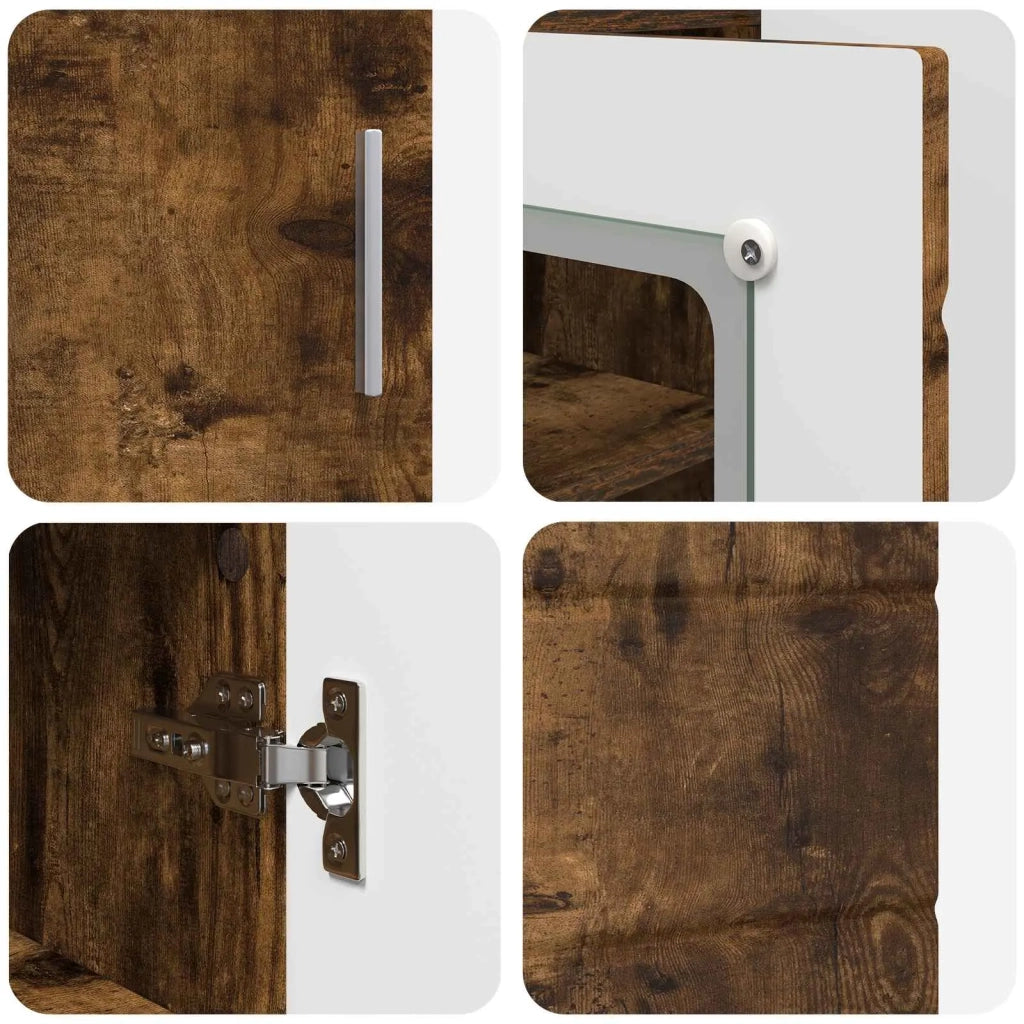Armadio in Legno Rovere fumé 88,5 x 30,5 x 73 cm 880306