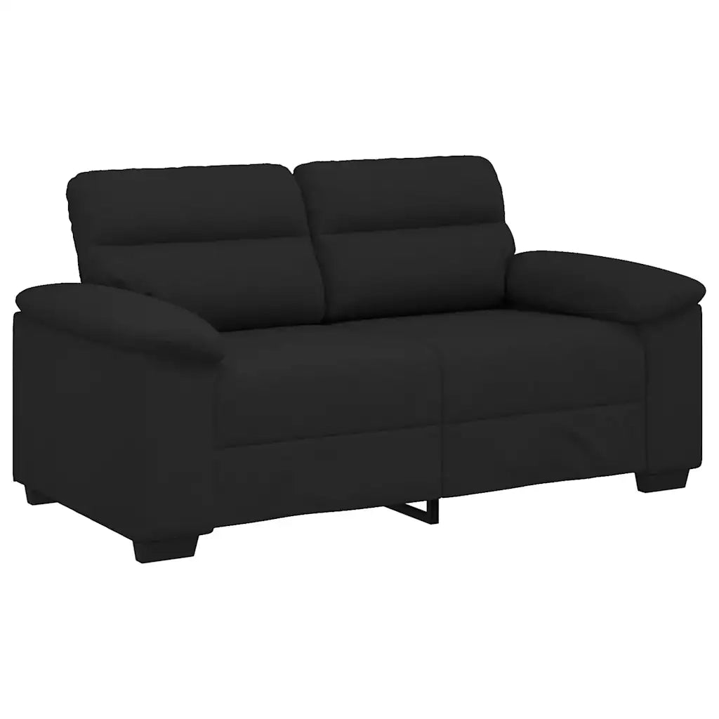Divano a 2 Posti-Sofa 2 Posti Nero 120 cm in Tessuto 881958