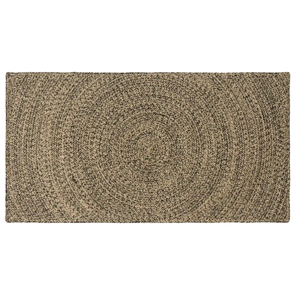 Tappeto Naturale e Nero 80 x 150 cm Juta 42010618