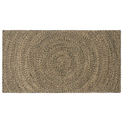 Tappeto Naturale e Nero 80 x 150 cm Juta 42010618