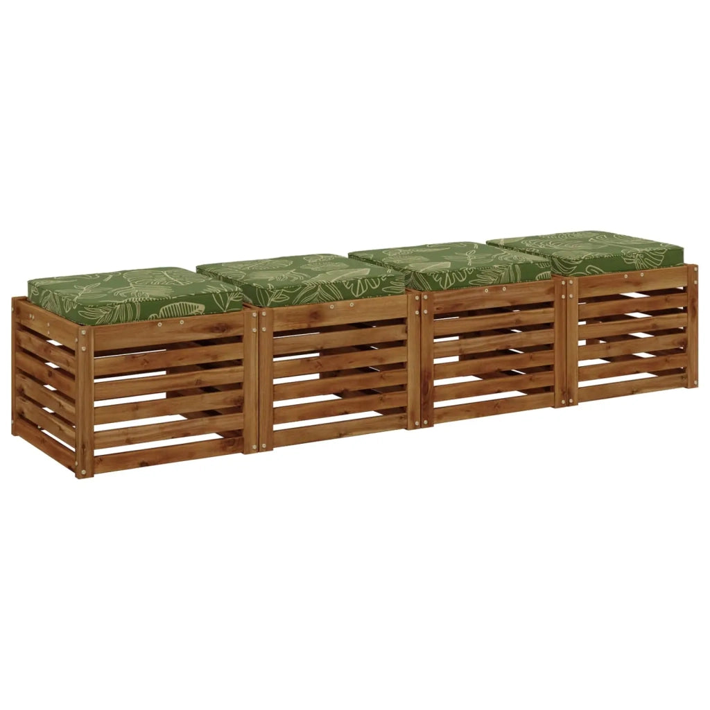 Cuscini per Sedia in 4 Pezzi VUGHT 4 pcs 100% Poliestere 946231