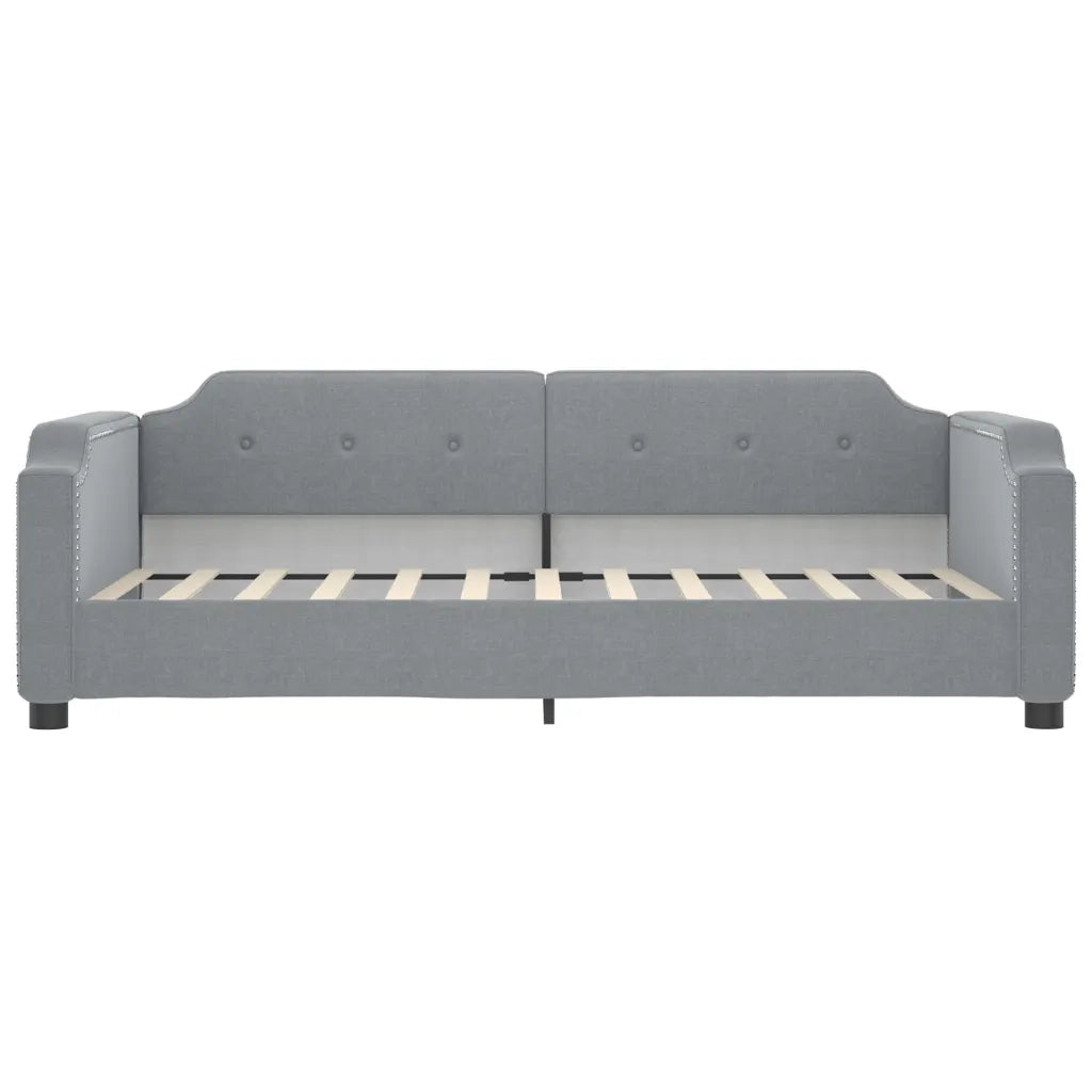 Divano letto | Sof¨¤ letto | Letto singolo Estraibile Cassetti Grigio Chiaro 90x200cm Tessuto