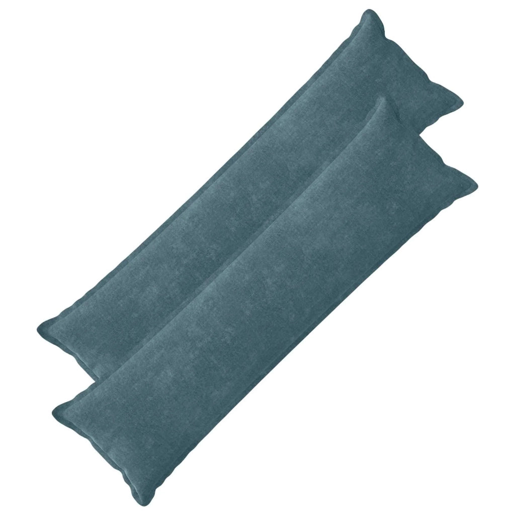 Federa 2 pz HOUTEN Blu 40 x 145 cm Tessuto Chenille 917247