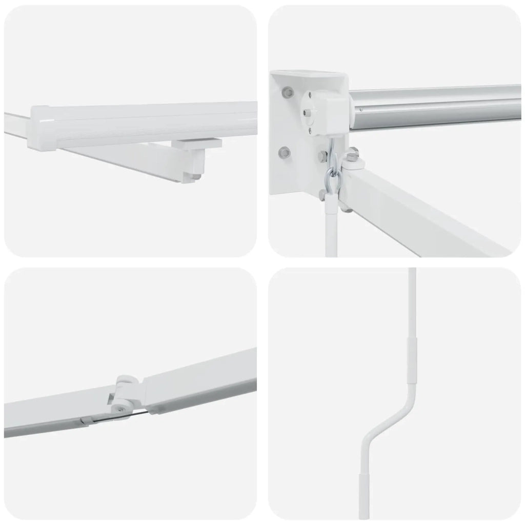 Struttura della tenda elettrica retrattile Bianco 4,5 × 3 m 42024198