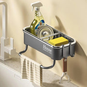 Organizzatore per Caddy per Cucina e Bagno - Montaggio alla Parete in Acciaio Inossidabile e Apertura Automatica