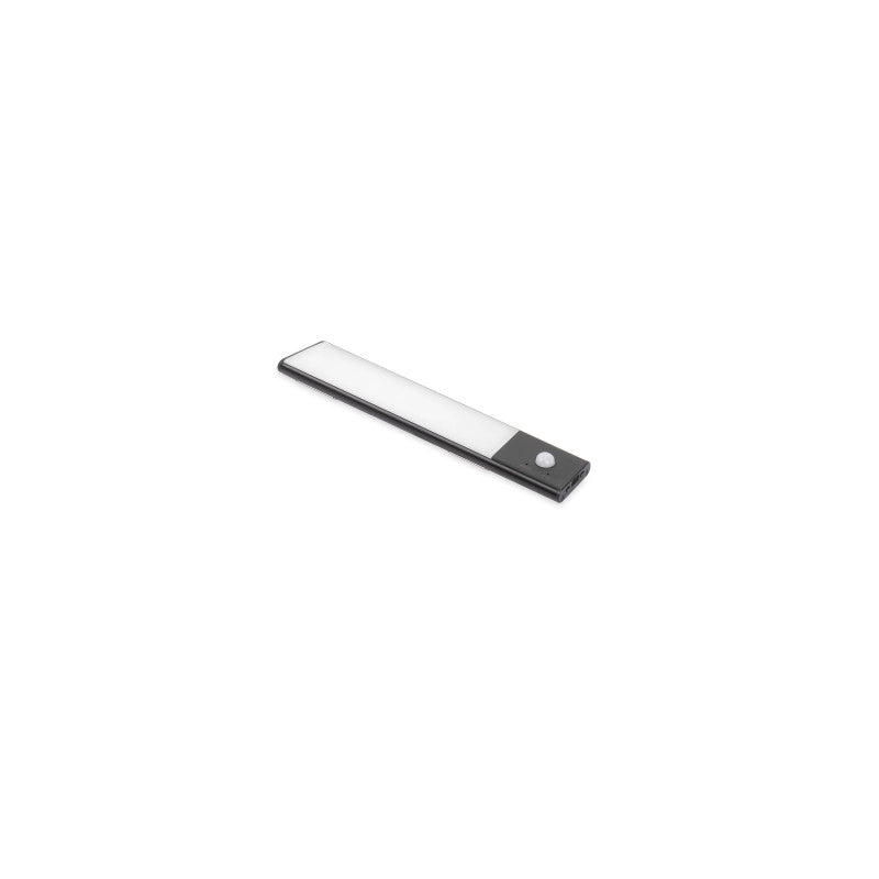 Lampada LED ricaricabile con USB Kaus Black con sensore di movimento, L400mm, Tecnoplastica e Alluminio, Verniciato nero