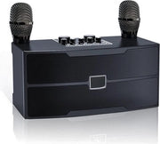 Impianto Karaoke Professionale Bluetooth Con 2 Microfoni Senza Fili Per Adulti, Macchina Karaoke Portatile Per Bambini, Sistema PA, Microfono da Canto Con Supporto Per TF/USB e Ingresso AUX