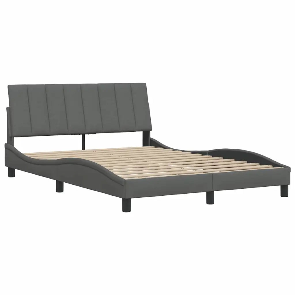 Giroletto senza Materasso Hanko Grigio Scuro 140x190 cm Tessuto