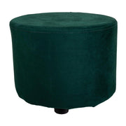 Sgabello in legno rivestito verde 30x24h