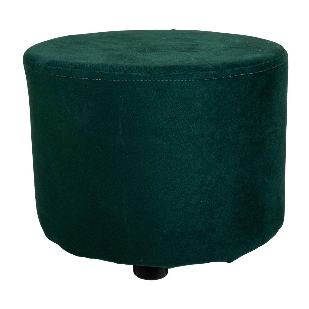 Sgabello in legno rivestito verde 30x24h