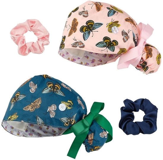 Cappello di Cura Medica con 2 Fasci per Capelli