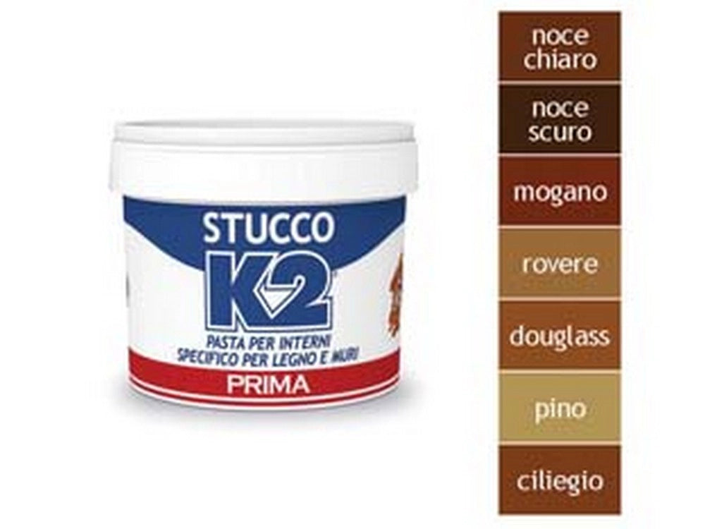 12pz k2 stucco colorato in pasta per legno in barattolo - kg.0,500 - ciliegio cod:ferx.fer315241