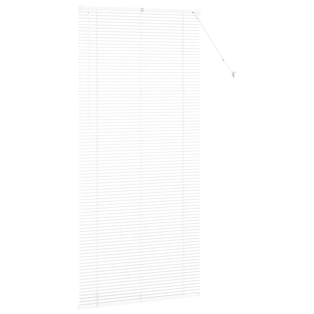 Tendaggi a Veneziana | Tenda a lamelle Bianco 220 x 100 cm Alluminio