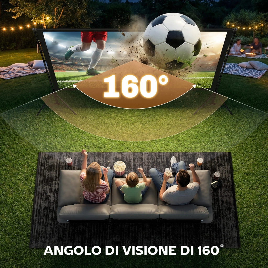 Telo per Proiettore 100' 16:9 HD ¨C Minimal ¨C Bianco