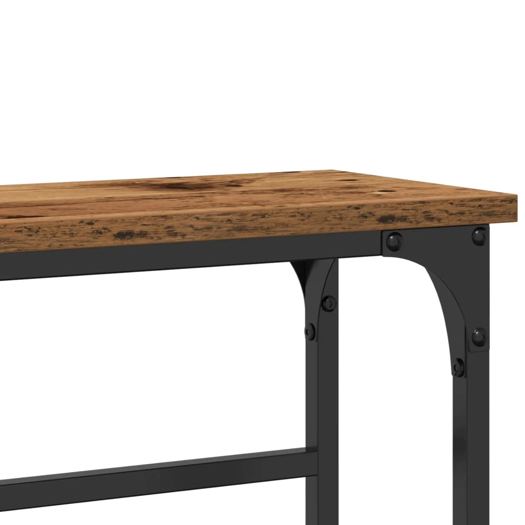 Tavolo consolle con lo scaffale Legno vecchio 75 x 19,5 x 75 cm 863503