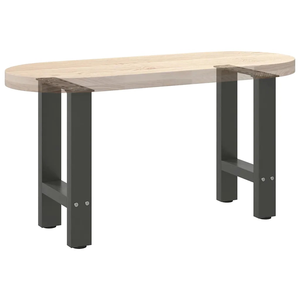 Gambe per Tavolino da Caffè Antracite 2 pz 38x(42-43) cm Acciaio 4013278