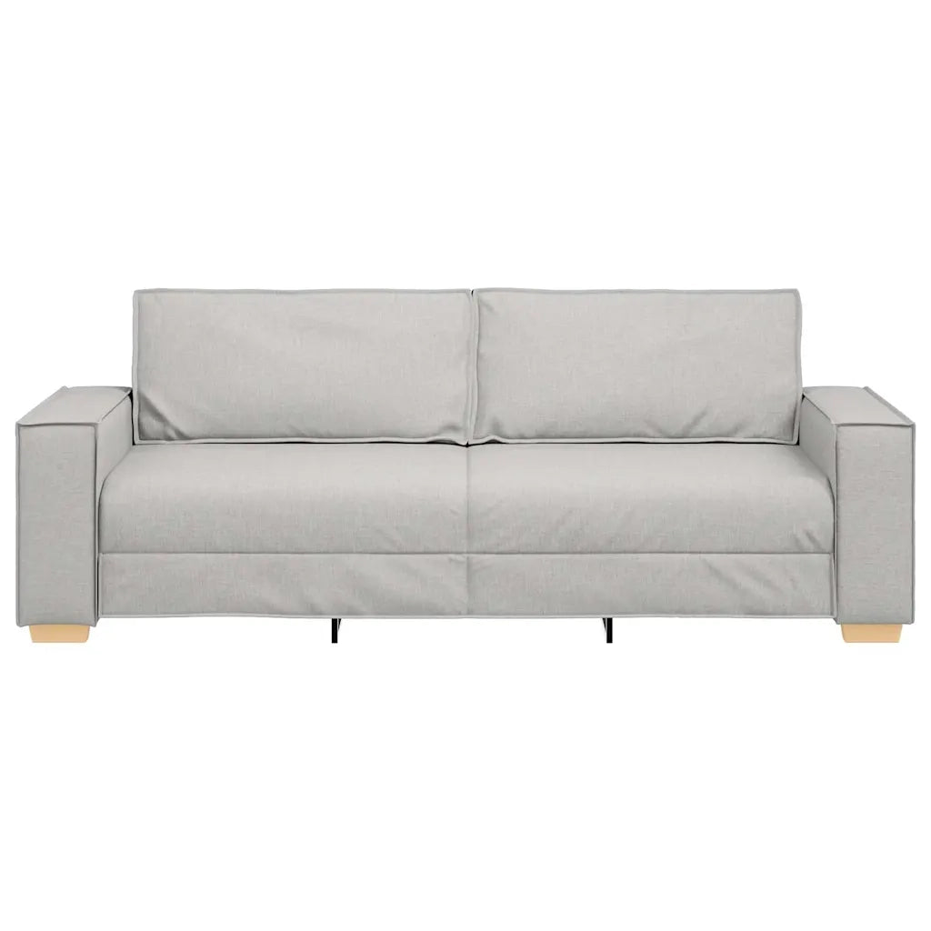 Divano a 3 posti Grigio Nuvola 220x78x84 cm in Tessuto 4104998
