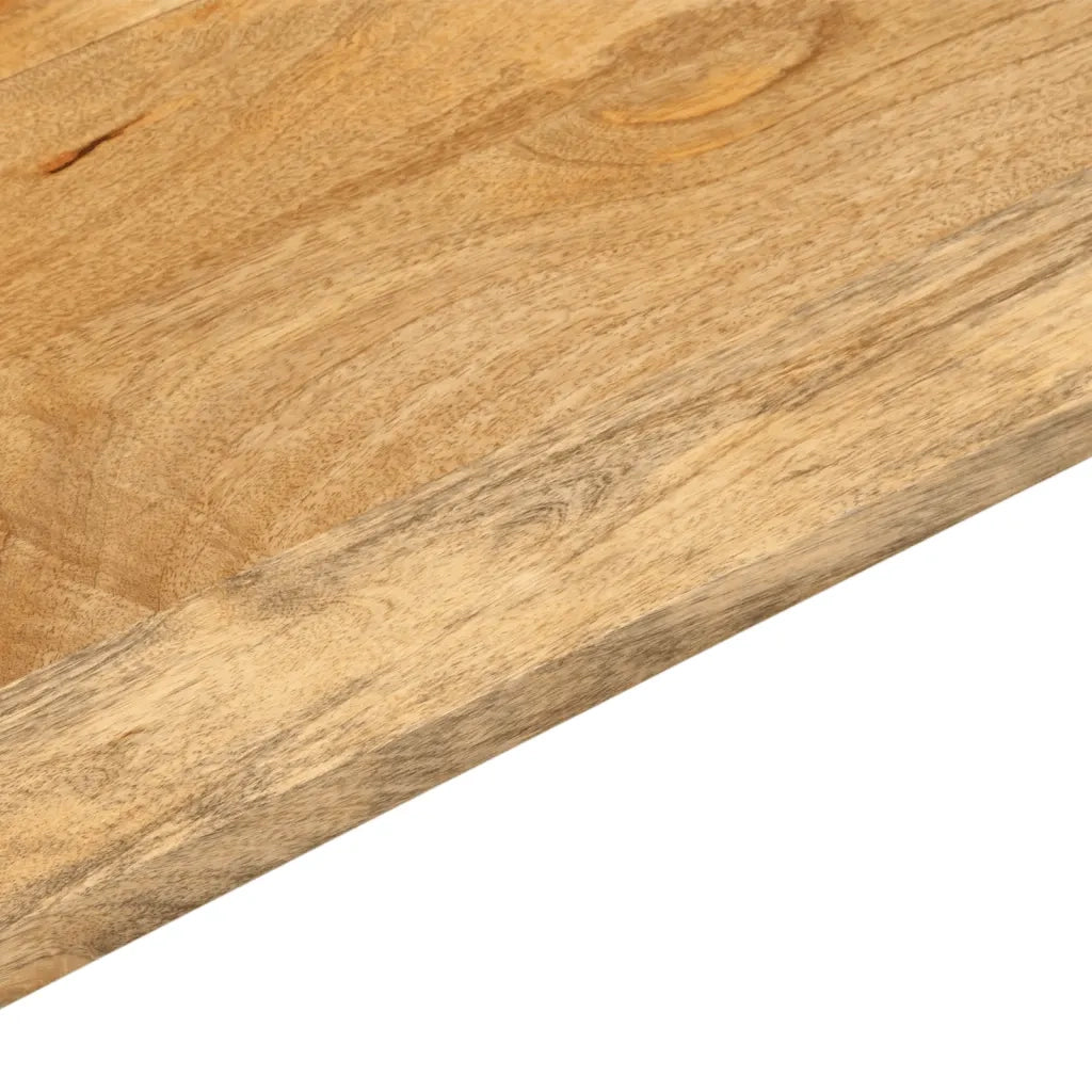 Piano per Tavolo 90x50x3,8 cm Rettangolare Legno Massello Mango 371525