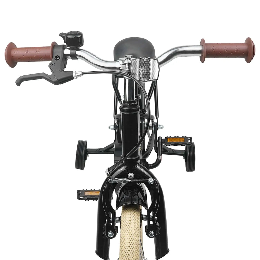Bicicletta per Bambini 16 Pollici per bambini di 4-6 anni Nero 42009485