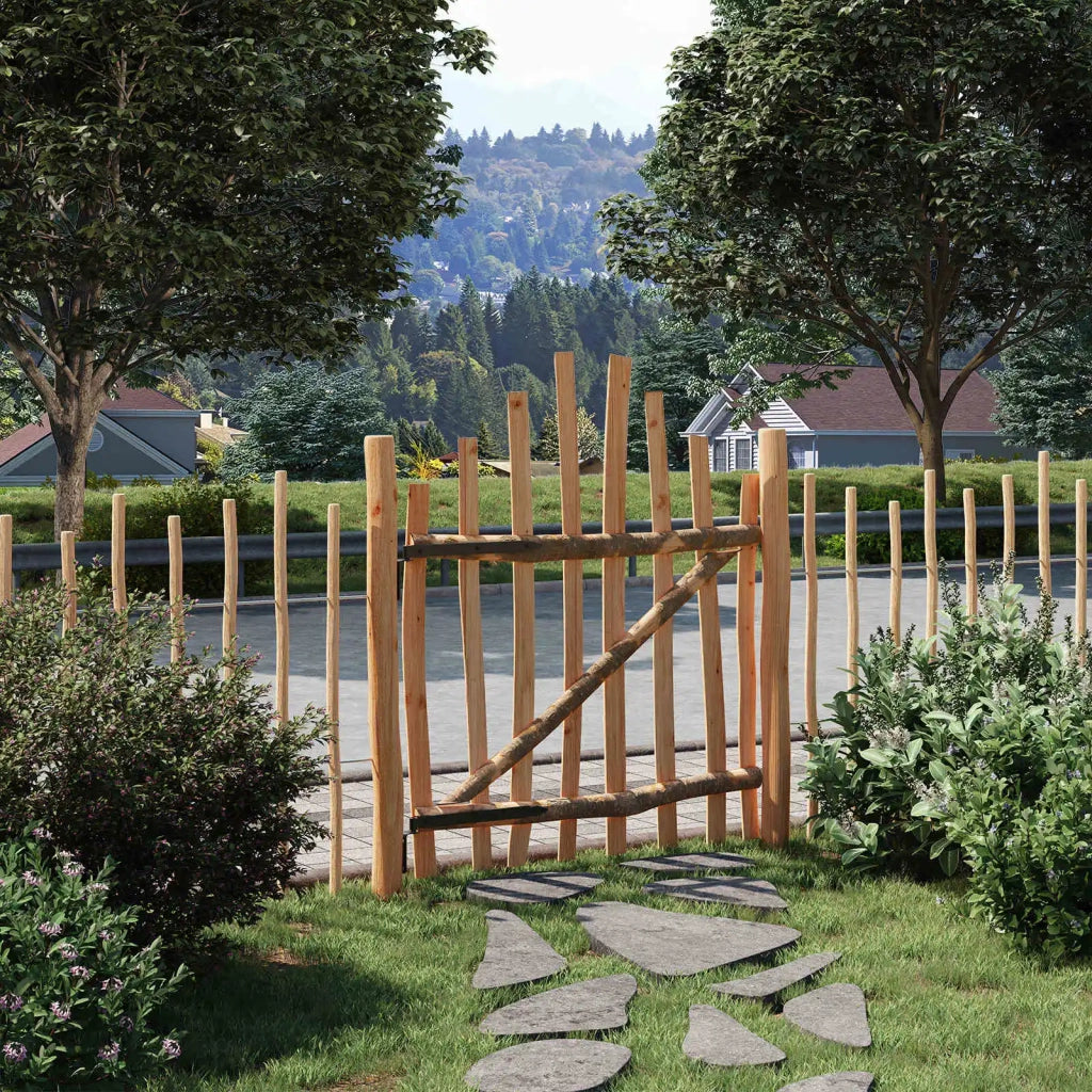 Cancello della recinzione arcuato 100 x 120 cm 42040685