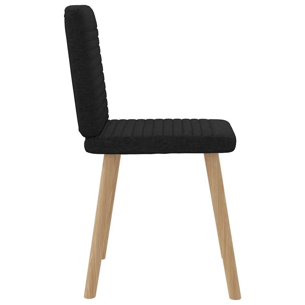 Sedie da Pranzo 6 pz Nere in Tessuto 3315516