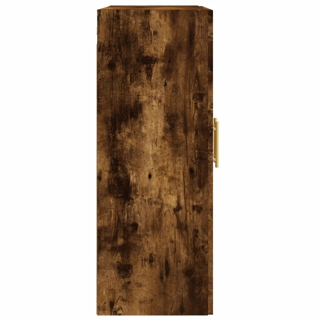 Mobile a Parete Rovere Fumo 69,5x34x90 cm in Legno Multistrato 830369
