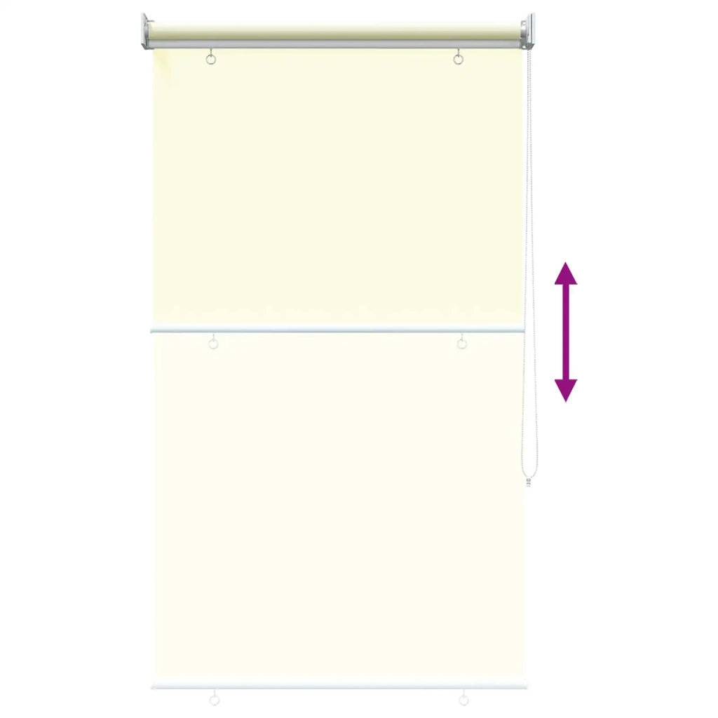 Voletta a rullo | Tenda a rullo con protezione UV Crema 80 x 140 cm Poliestere