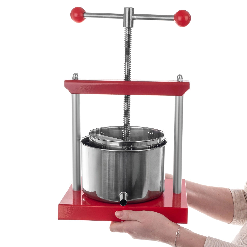 Pressa KADAX per frutta, mosto, verdura, vino, liquori, sidro, succhi, manuale, robusta, 2 litri
