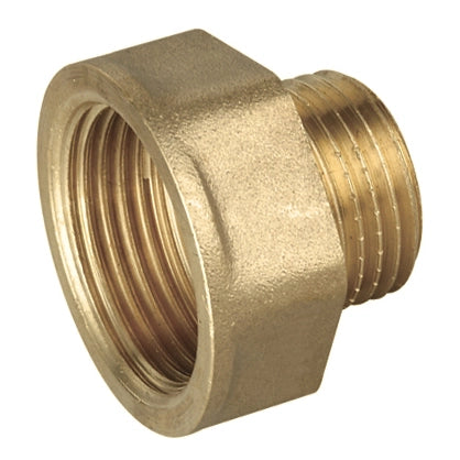 PROLUNGA RIDOTTA IN OTTONE GIALLO MF- MF 1/2 x 1- TIEMM- pezzi 1