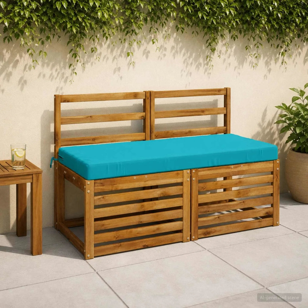 Cuscino per panchina SOEST 100% Poliestere Turchese 950178