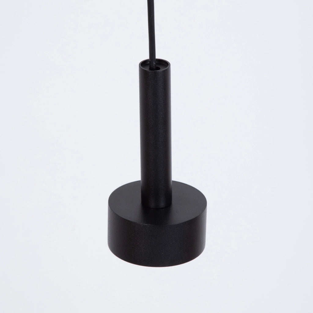 Lampada sospensione nera barra, spot orientabile, STAMP Sigma