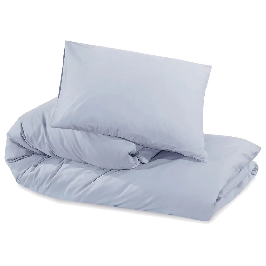 Set Copripiumino Grigio 140x200 cm in Cotone 136097