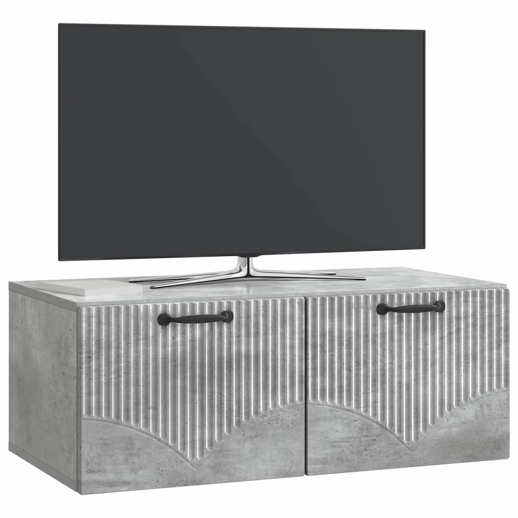 Mobile Porta TV da Muro Grigio Cemento 78,5 x 41 x 30 cm 899028