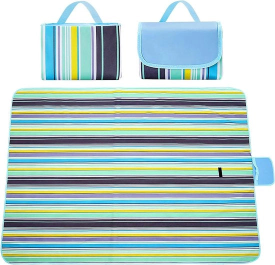 Asciugamano impermeabile per picnic 200 x 200 cm - Asciugamano per sabbia per il mare - Asciugamano isolante per picnic - Asciugamano per picnic lavabile - Asciugamano per attività all'aperto - Mare e campeggio