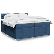Giroletto a Molle con Materasso Blu 200x200 cm in Tessuto 3287188