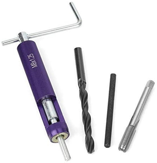 Inserti a vite da 50 pezzi - diametro interno M8 - lunghezza di inserimento 2D - acciaio inossidabile - foro a vite - peso 330 g - kit di inserti a vite