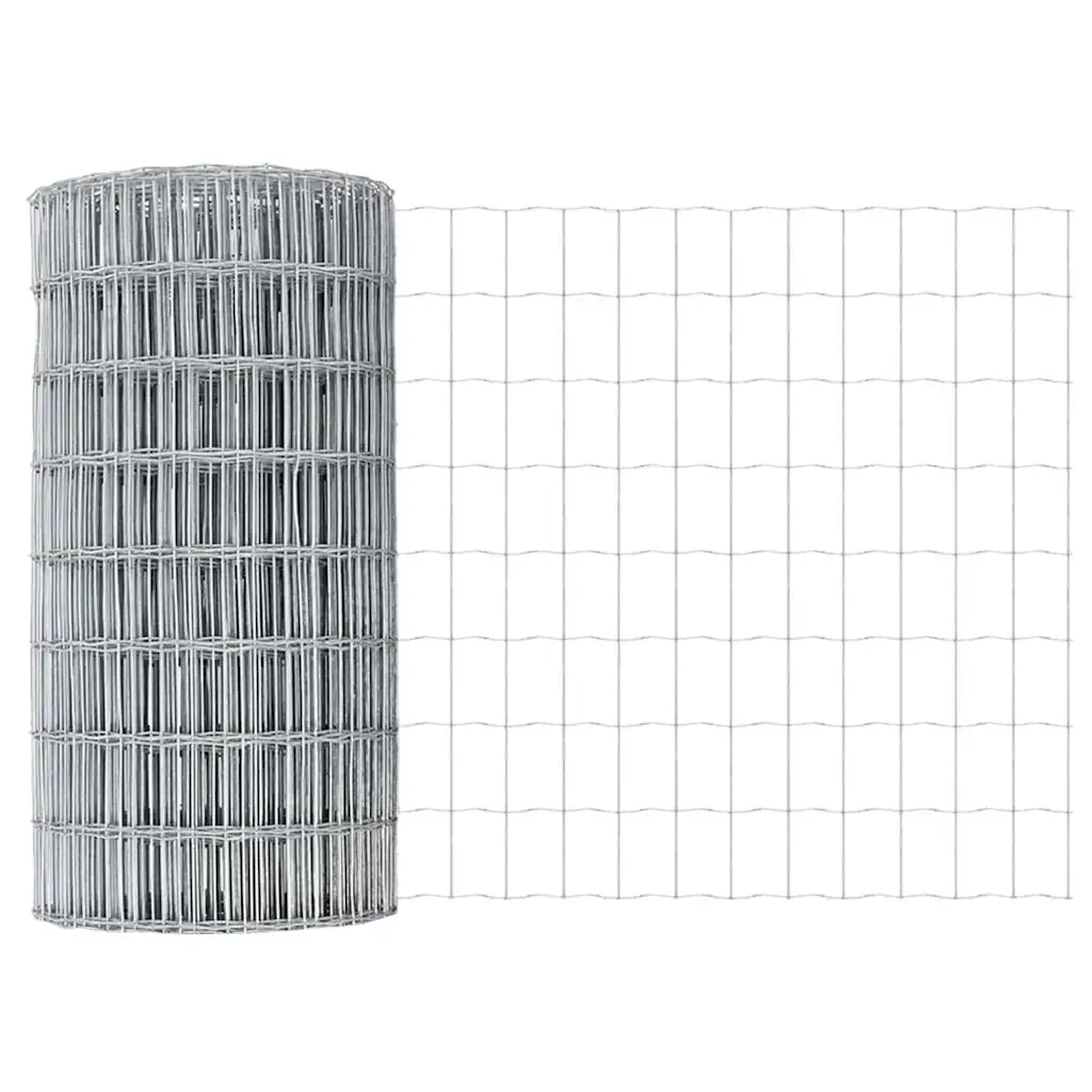 Recinzione da Giardino | Recinzione con Posto Argento 0,6 x 10 m Acciaio