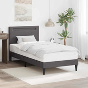 Struttura del letto con testiera Grigio 80 x 200 cm Similpelle 42028003