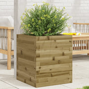 Fioriera da Giardino-Vaso da Esterno 40x40x46 cm in Legno di Pino Impregnato