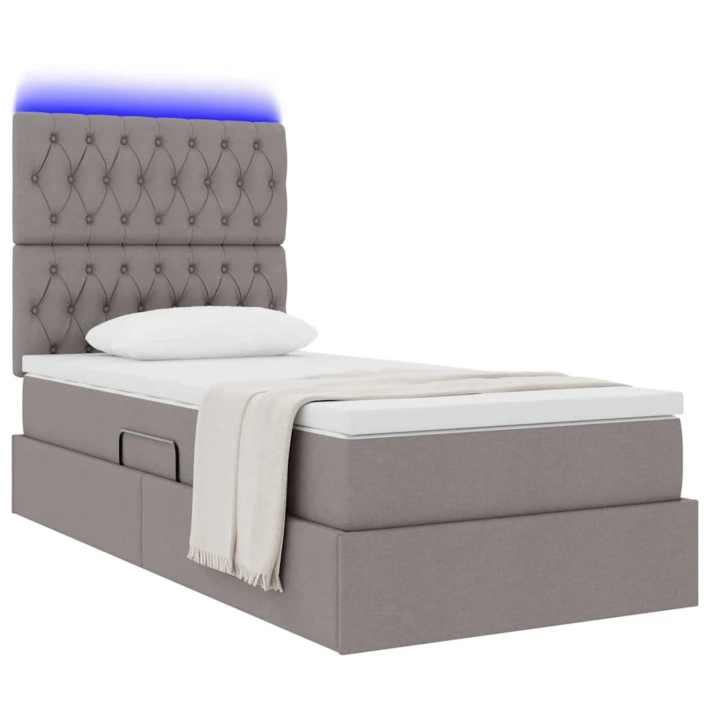 Letto con contenitore e LED Talpa 90 x 200 cm Poliestere 3372456