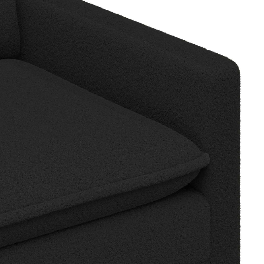 Set di divani 2 pz Nero Tessuto 3417039