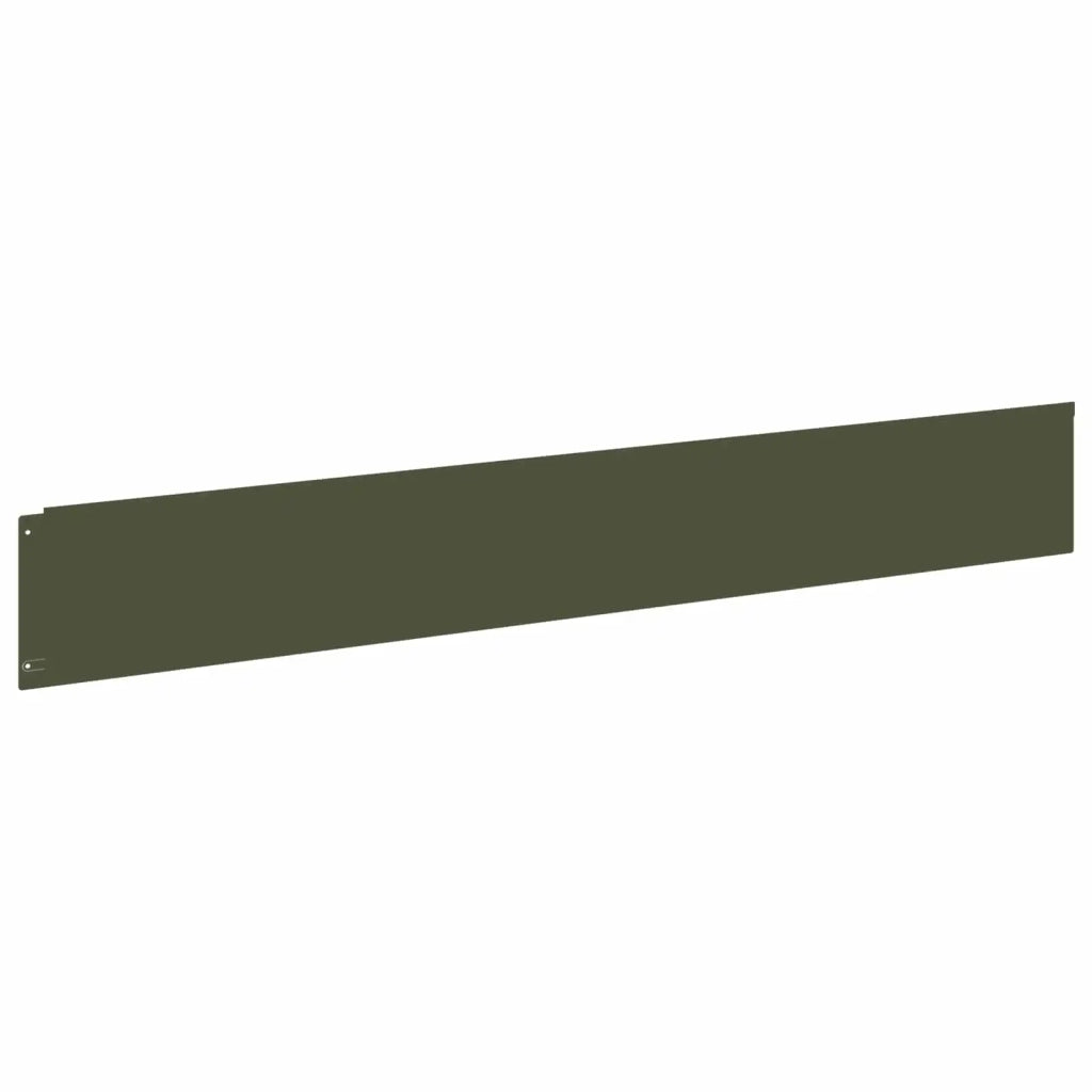 Bordura per Prato 20 pcs 100 x 15 cm Acciaio Verde Oliva 8008822