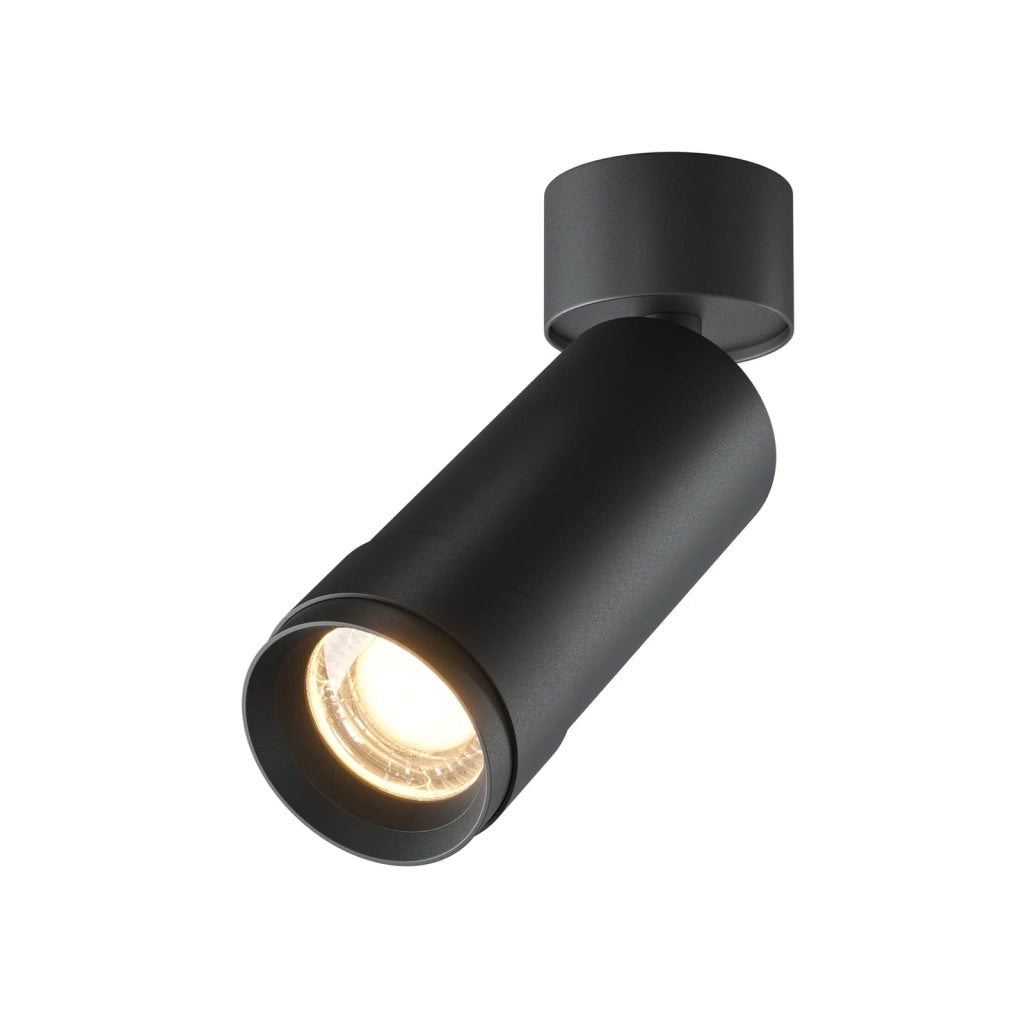 Maytoni Lampada da soffitto moderna Focus Zoom 1 luce LED integrato nero alluminio