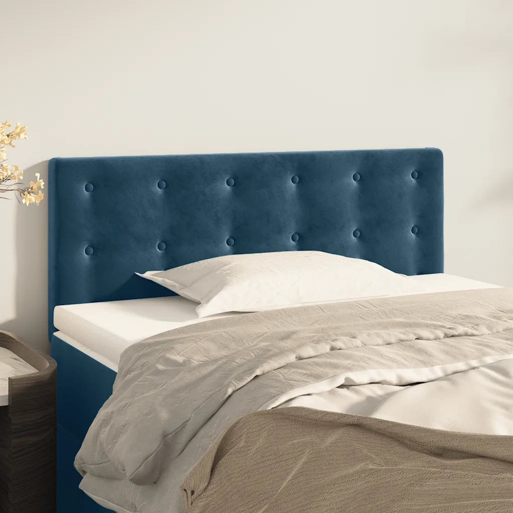 Testiera | Testata Blu Scuro 80x5x78/88 cm in Velluto