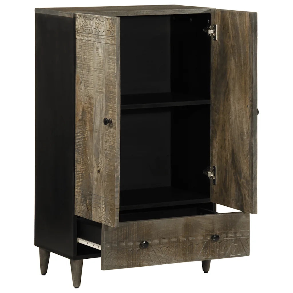 Credenza-Buffet-Armadio da cucina 60x33x100 cm in Legno Massello di Mango