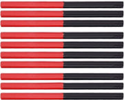 Set di matite per disegno 9 pezzi - Stucco per legno - 175 mm - Rosso/Blu - Sei angoli - Legno di conifera duraturo - Matita per disegno
