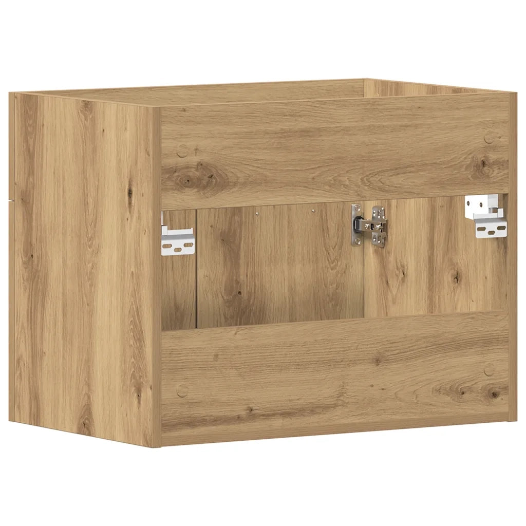 Mobile Lavabo Bagno-Armadietto da bagno Rovere Artigianale 60x38,5x46 cm Truciolato