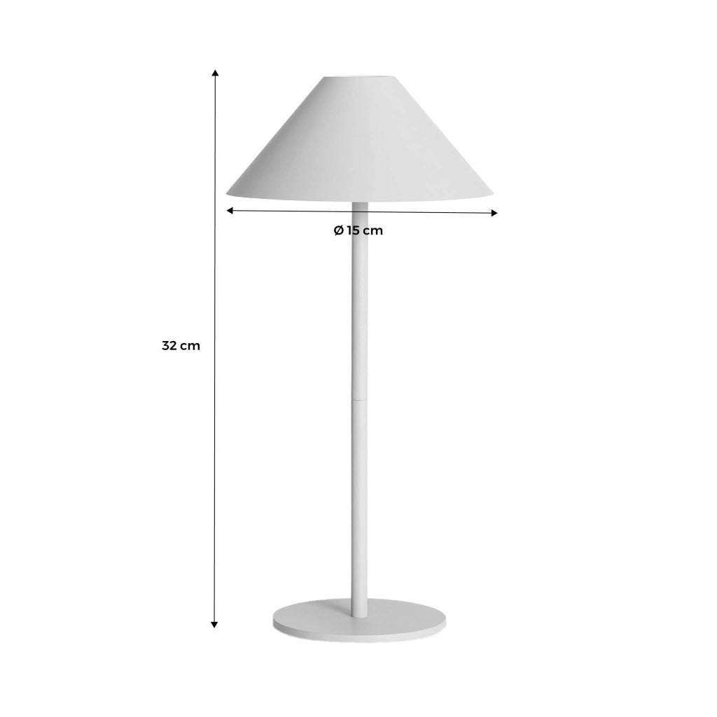 Lampada da tavolo led senza fili, 135cm, nero